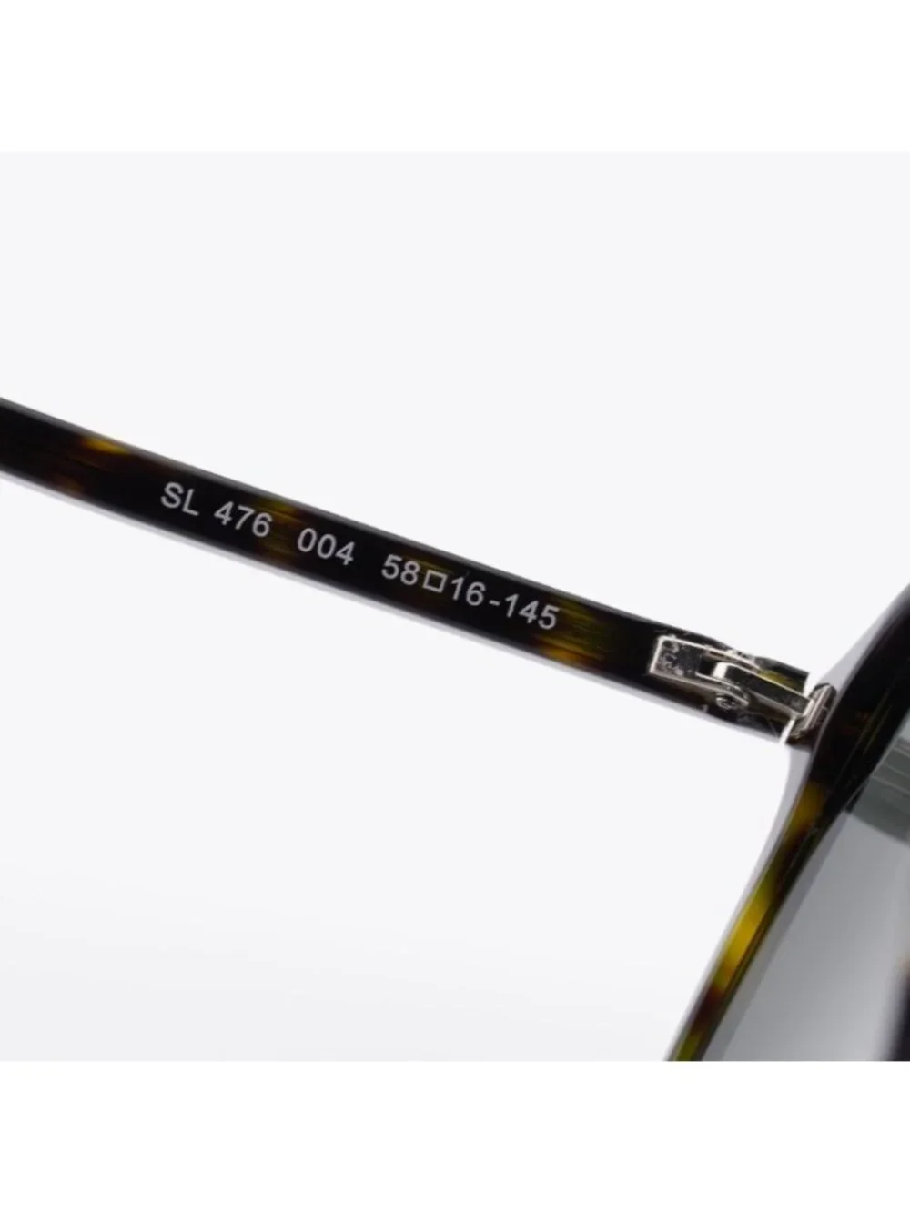 Saint Laurent SL476 004 Sunglasses Havana Aviator Frame, Grey Lenses